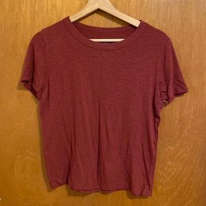 Short sleeve crew neck top